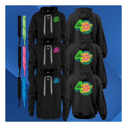 Trek Across Maine 40th Anniversary Faceoff Hoodie (Blue)